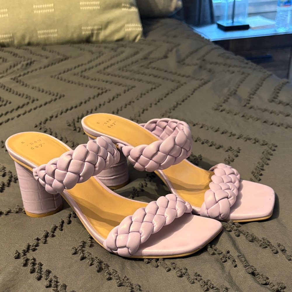 a new day Braided Lavender Heels